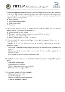 Pré-Teste PHTLS 4