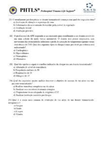 Pré-Teste PHTLS 5