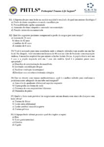 Pré-Teste PHTLS 7
