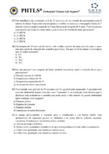 Pré-Teste PHTLS 8